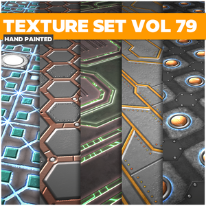 Scifi Vol.79 - Game PBR Textures - LowlyPoly