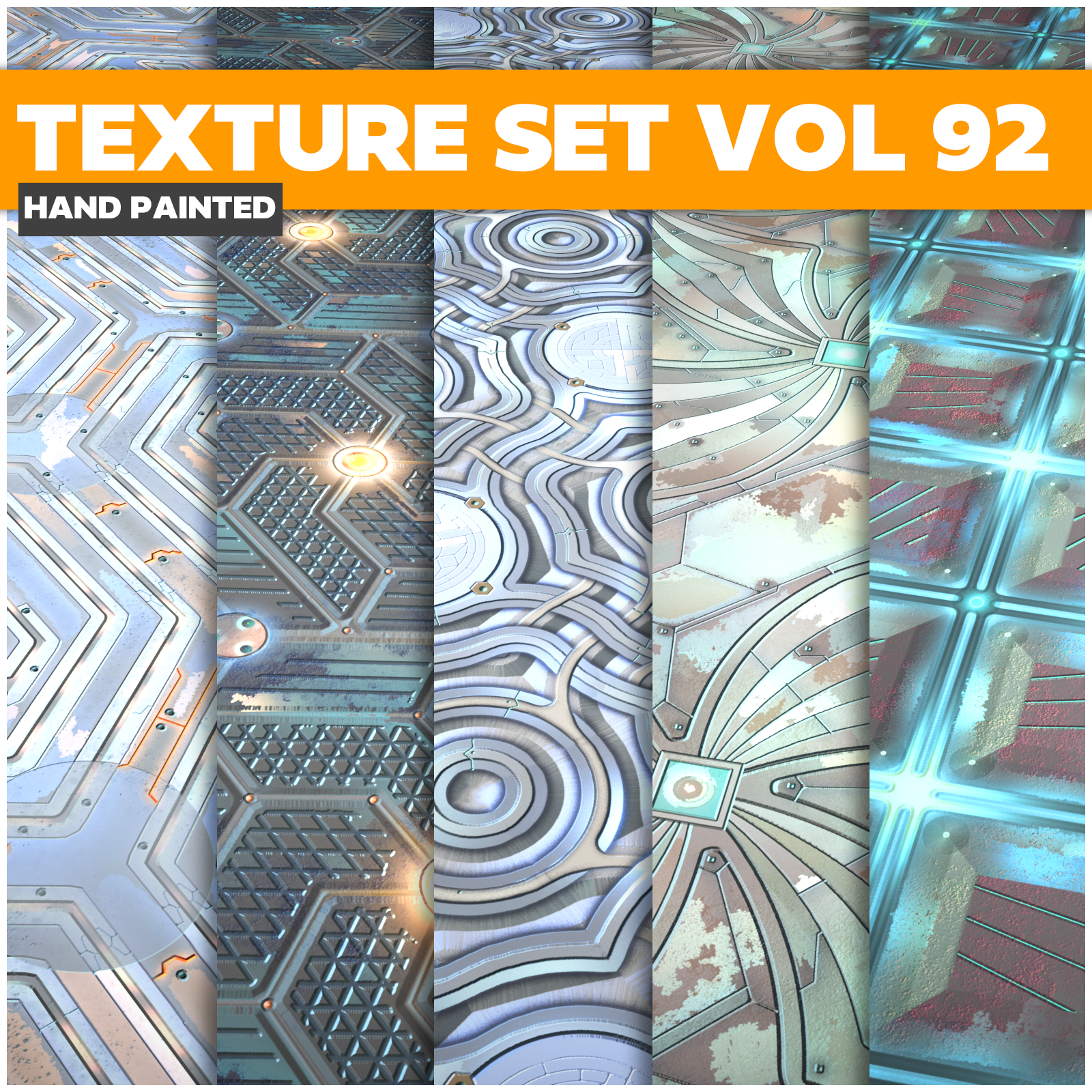 Scifi Vol.92 - Game PBR Textures - LowlyPoly
