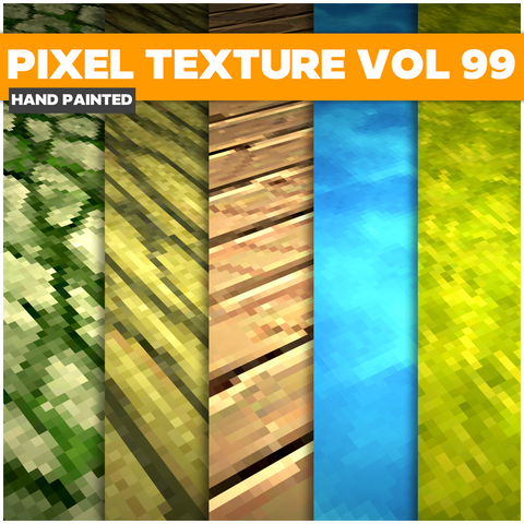 Pixel Vol.99 - Game PBR Textures - LowlyPoly