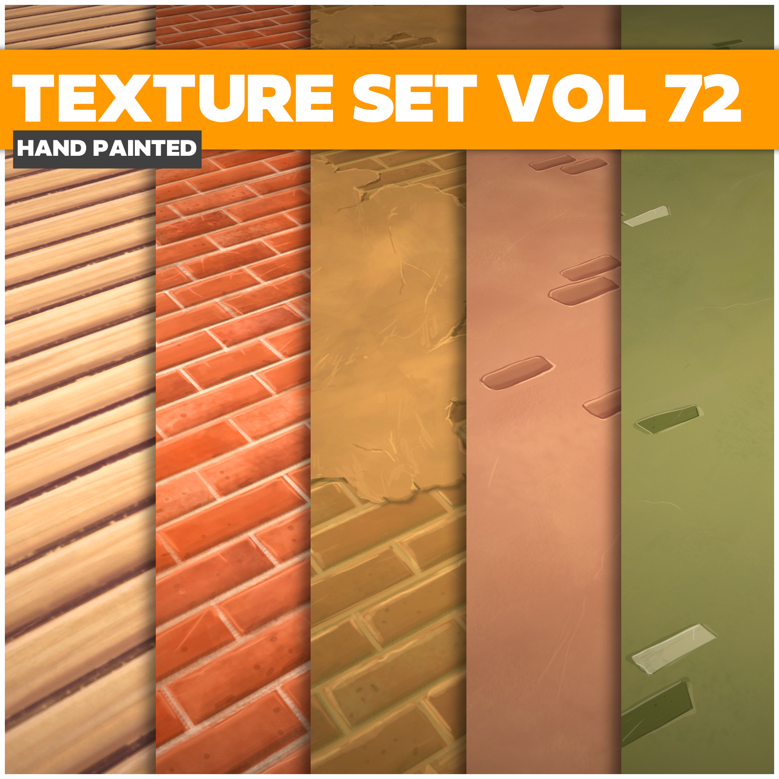 Walls Vol.72 - Game PBR Textures - LowlyPoly