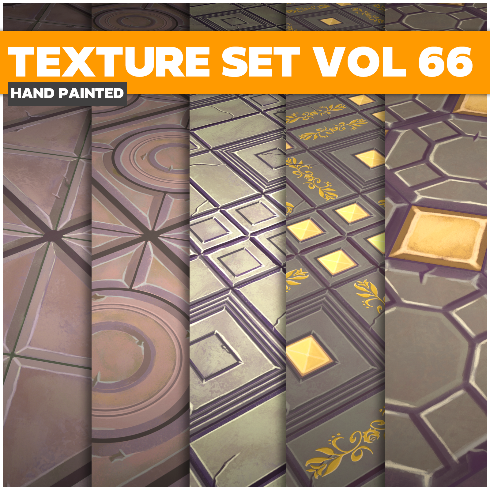Tiles Vol.66 - Game PBR Textures - LowlyPoly