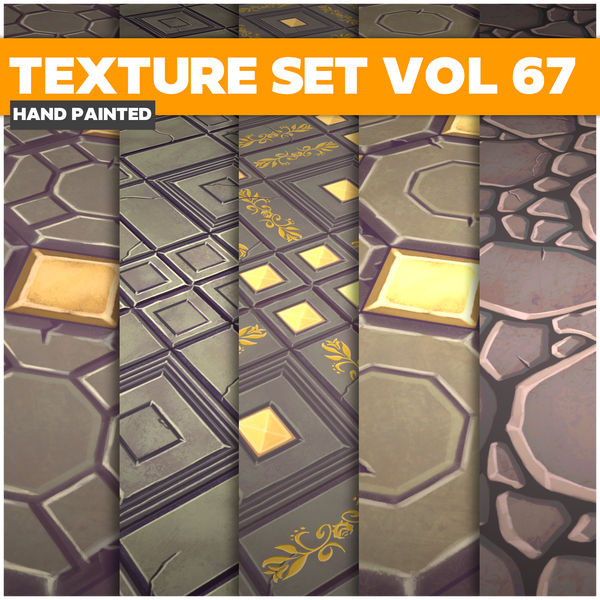 Tiles Vol.67 - Game PBR Textures - LowlyPoly
