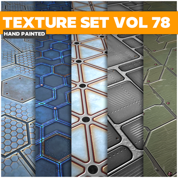 Scifi Vol.78 - Game PBR Textures - LowlyPoly