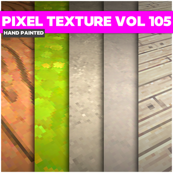 Pixel Vol.105 - Game PBR Textures - LowlyPoly