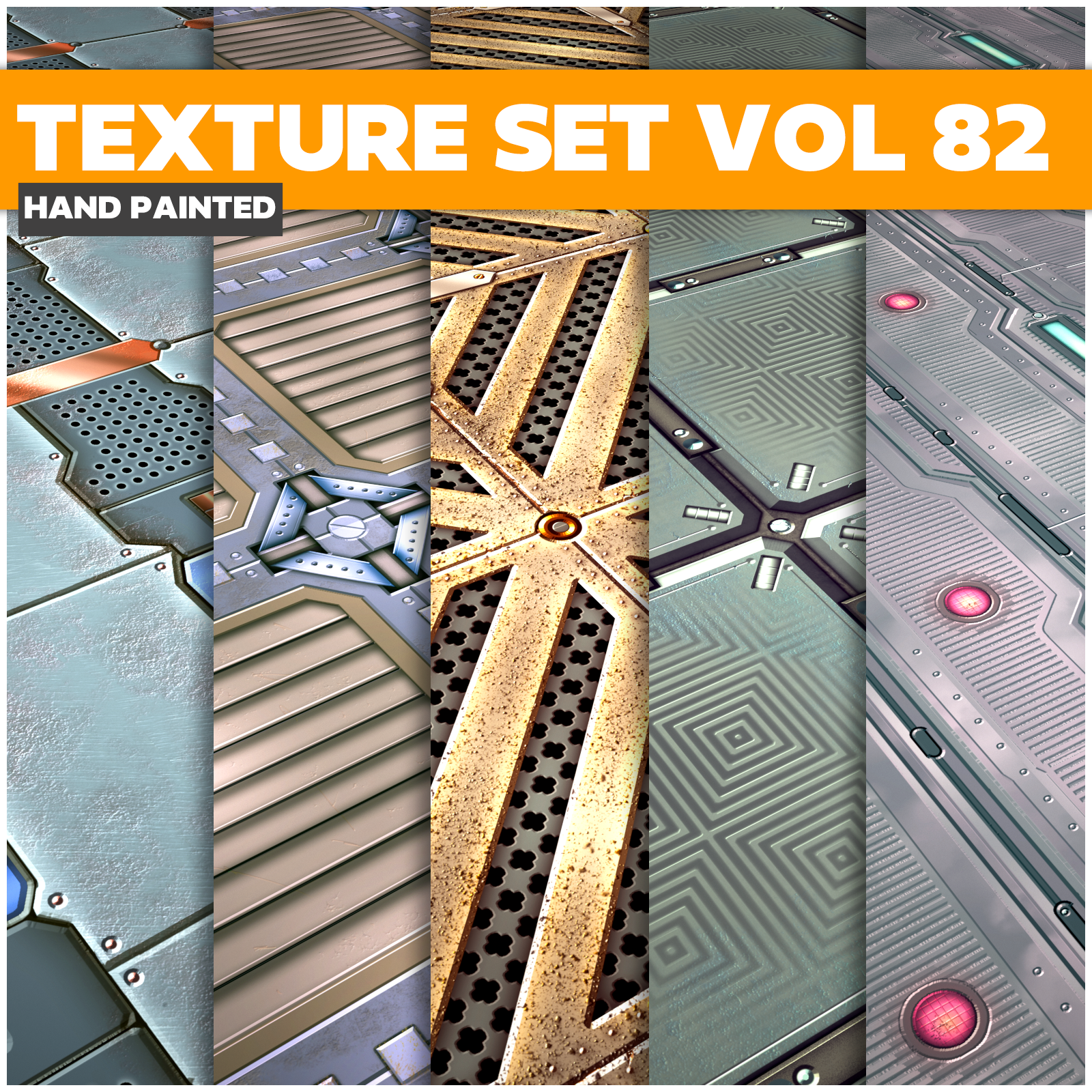 Scifi Vol.82 - Game PBR Textures - LowlyPoly