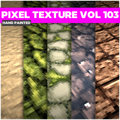 Pixel Vol.103 - Game PBR Textures - LowlyPoly