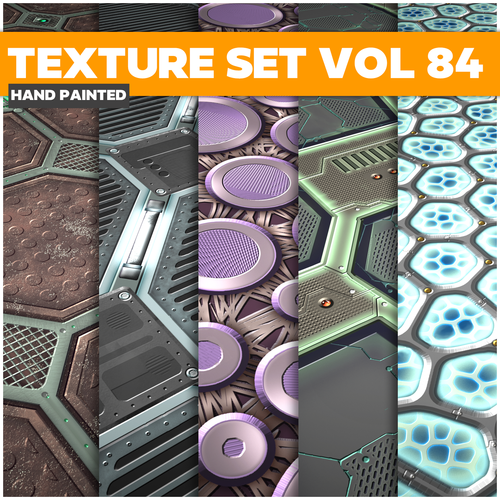 Scifi Vol.84 - Game PBR Textures - LowlyPoly